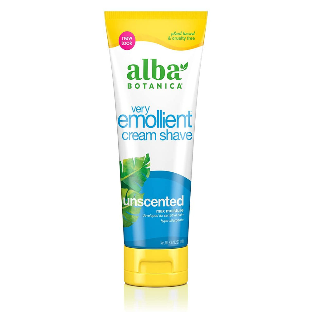 Alba Botanica 694026 Alba Botanica Very Emollient Natural Moisturizing Cream Shave Unscented - 8 fl oz