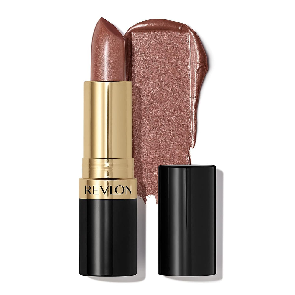 Revlon Lipstick, Super Lustrous Lipstick, Creamy Formula For Soft, Fuller-Looking Lips, Moisturized Feel, 103 Caramel Glace, 0.15 oz