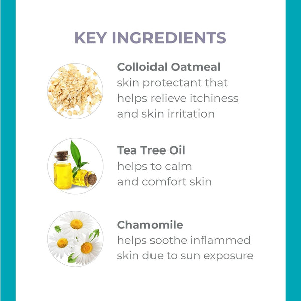 derma e Itch Relief Lotion with Tea Tree, E and Chamomile, 6 Fluid Ounce