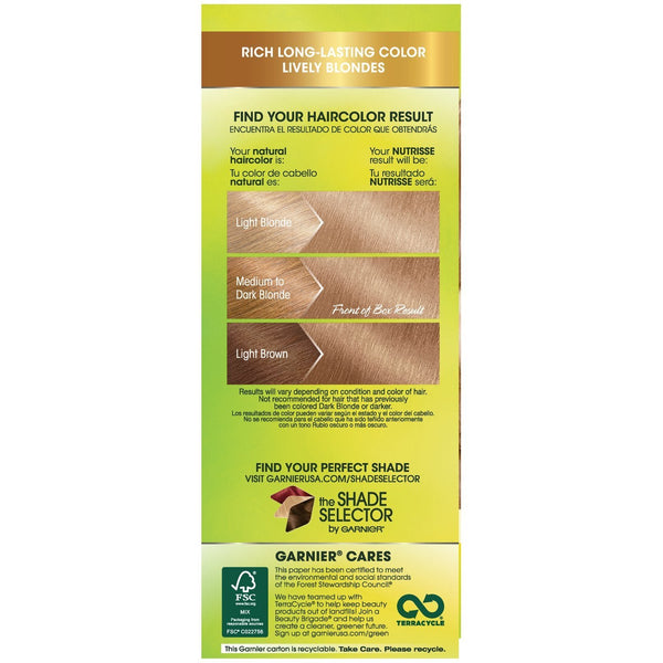 Garnier Nutrisse Nourishing Hair Color Creme, 82 Champagne Blonde (Champagne Fizz) (Packaging May Vary)